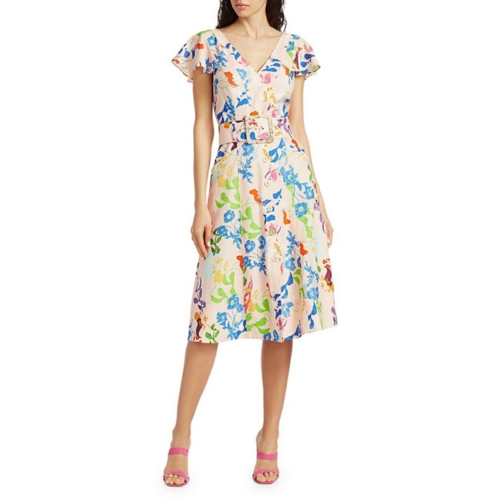 Tanya Taylor “Jan” floral midi dress